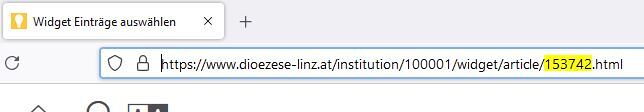 Eintrag ID Browserzeiel